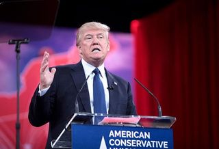 Wikimedia Commons: Gage Skidmore
https://upload.wikimedia.org/wikipedia/commons/thumb/4/40/Donald_Trump_by_Gage_Skidmore_3.jpg/640px-Donald_Trump_by_Gage_Skidmore_3.jpg
