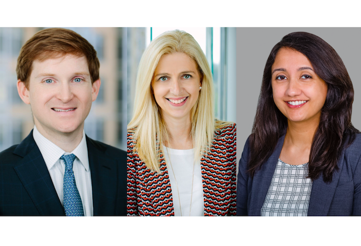 JBG Smith's George Xanders, Carey Goldberg and Moina Banerjee. 