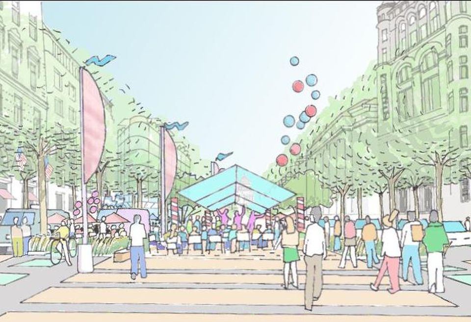 Example of a cultural festival along the entire Pennsylvania Avenue for the 'Civic Stage' vision outlined by NCPC.