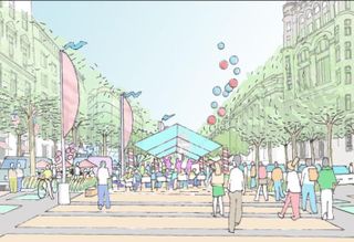 Example of a cultural festival along the entire Pennsylvania Avenue for the 'Civic Stage' vision outlined by NCPC.