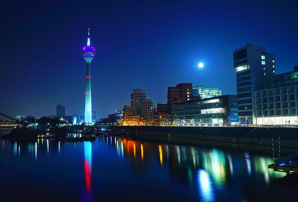 Dusseldorf at night