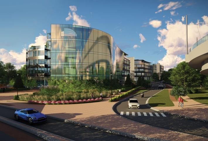 Artist's rendering of One South County in Leopardstown
