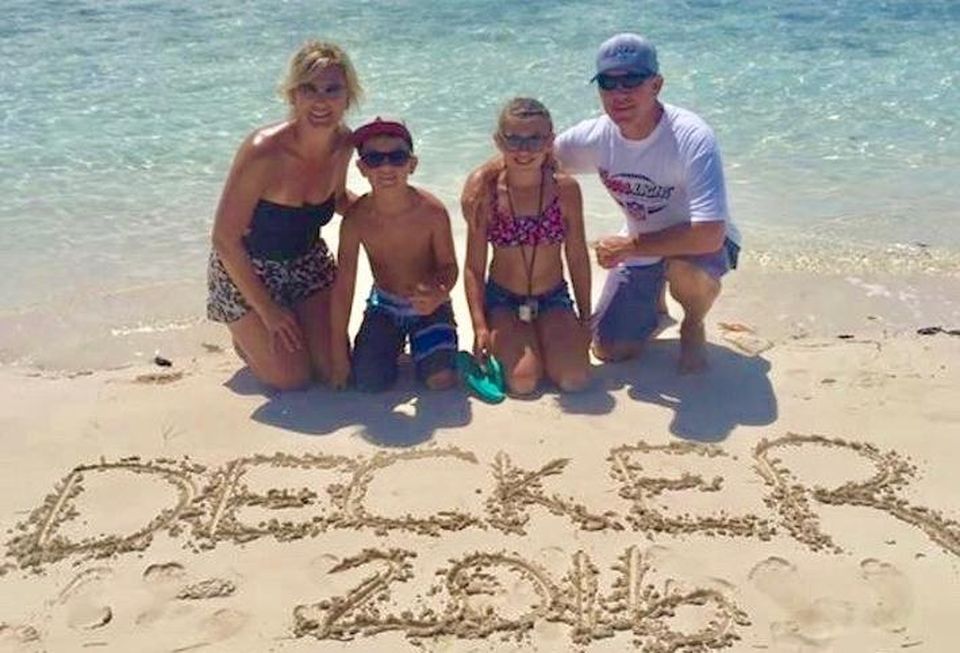 Alliance Residential Senior Vice President Tonya Decker with family in Turks and Caicos