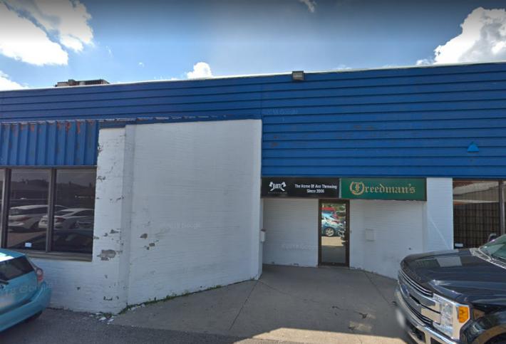 BATL Battle Axe Throwing League's location in the Yorkdale neighborhood of Toronto