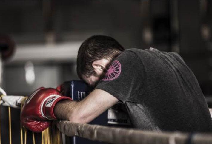 Tony Gibbon in the ring 