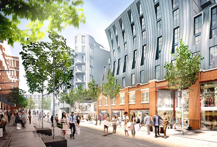 CGI of Islington Square