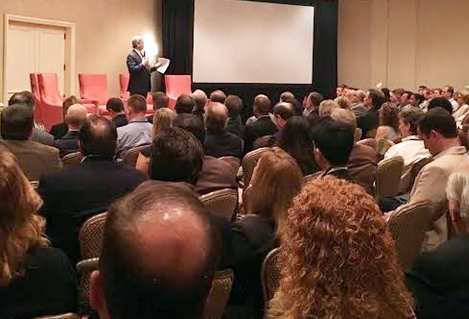 Austin Mayor Steve Adler at Bisnow's Austin hospitality event Apr 2016