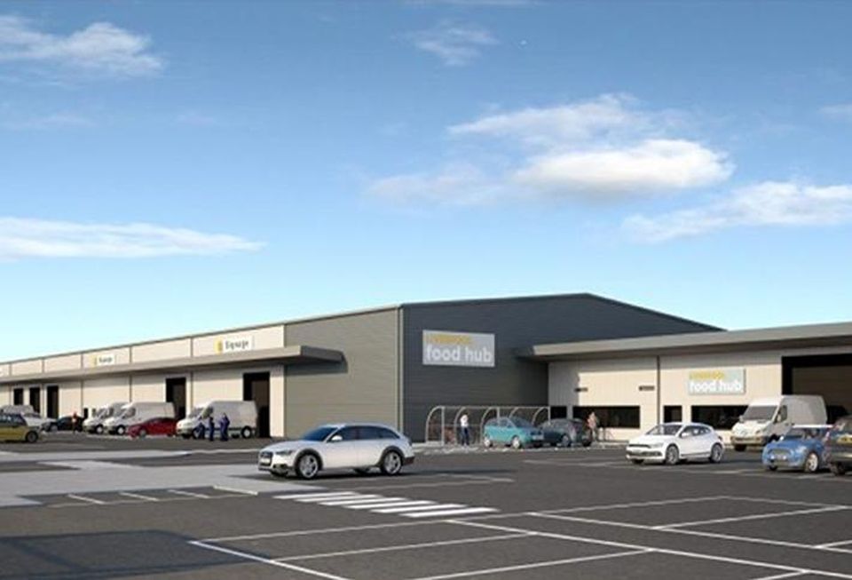 CGI of Willmott Dixon's new Liverpool food hub