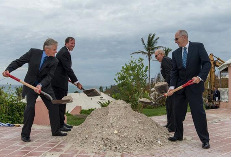 Actor Michael Douglas breaks ground on his resort, Ariel Sands