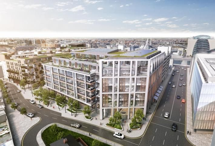Artist's rendering of the Sorting Office on Cardiff Lane