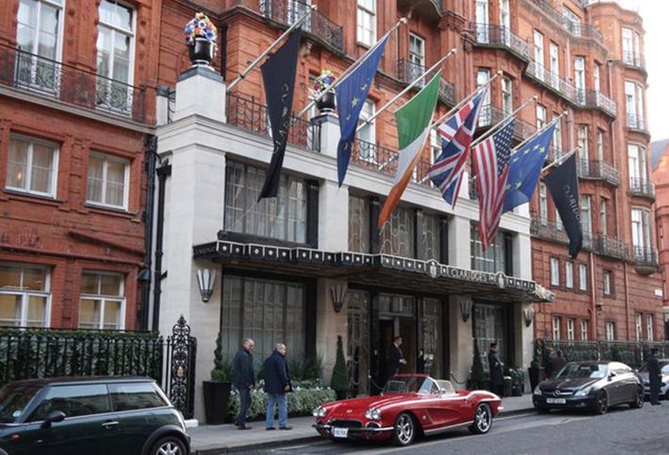 Five-Star Claridge's Hotel in London's Mayfair