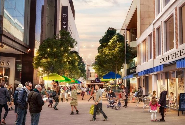 Artist's impression of what Cole's Lane could look like in the future