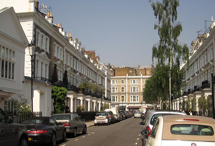 London residential street 