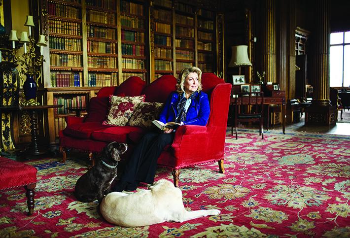 Lady Carnarvon at Highclere 