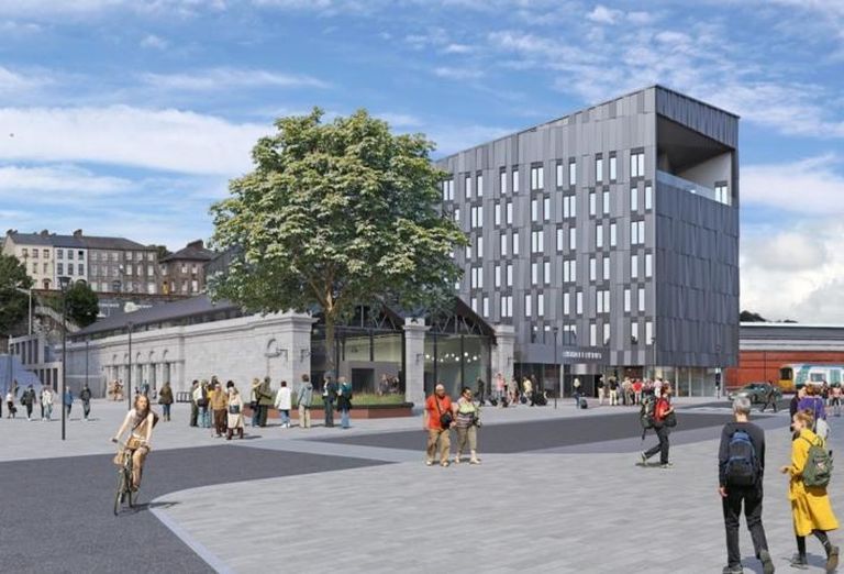Artist's rendering of The Dean, Cork, part of the Horgan's Quay development