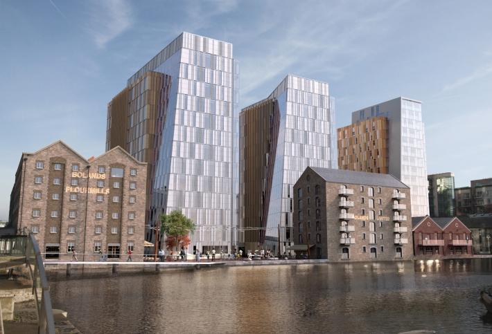 Artist's rendering of Bolands Quay