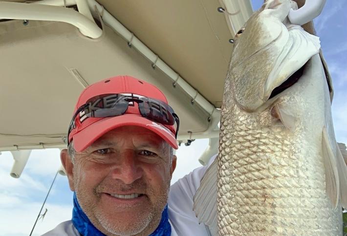 Ed with red fish