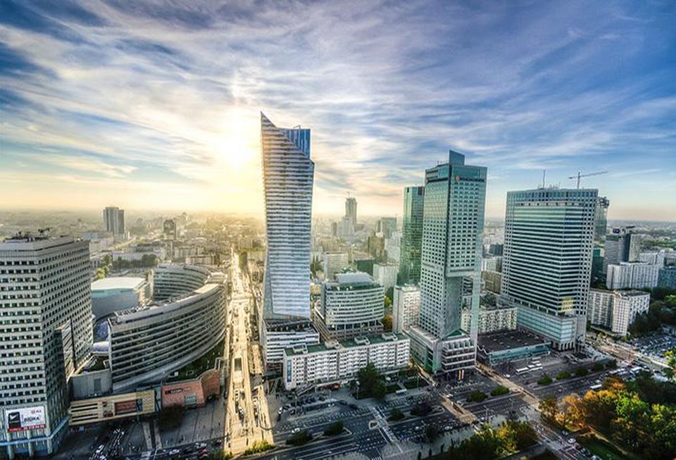 Downtown Warsaw, Poland