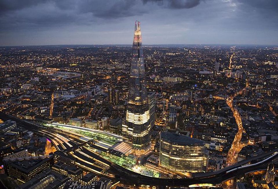 The Shard at night