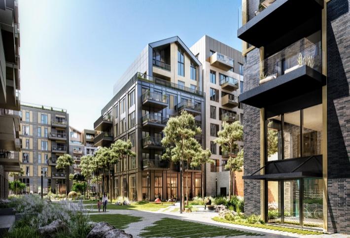 Artist's impression of Dublin Landings residential scheme