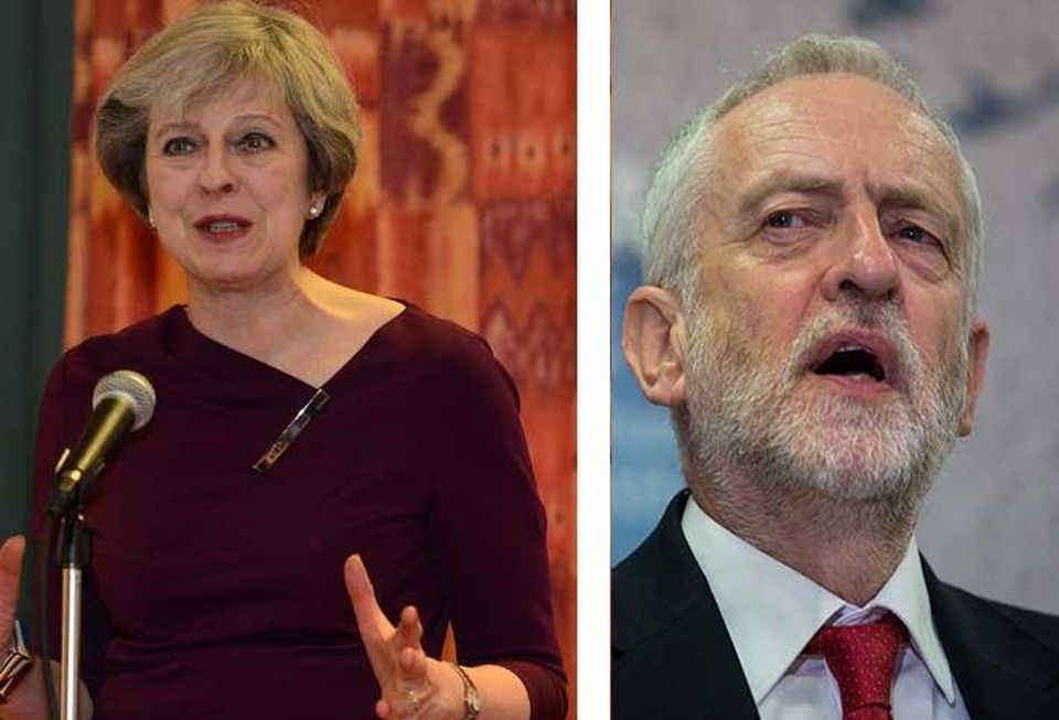 Theresa May and Jeremy Corbyn