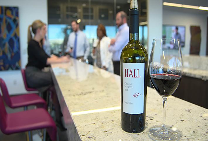 Yes really, a corporate wine lounge! 