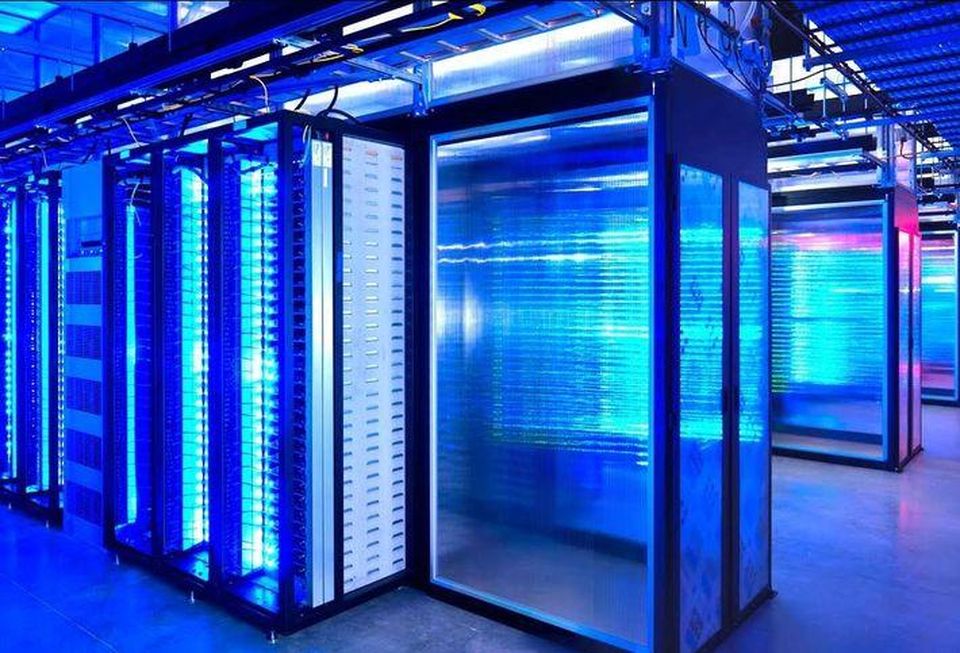 A screengrab of a data center