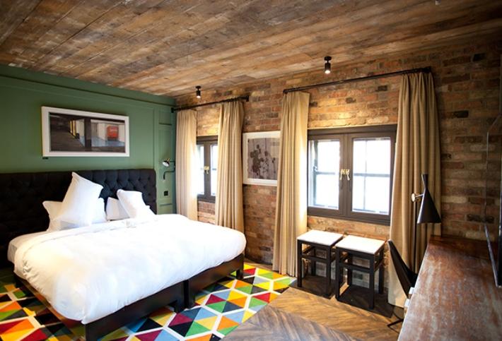Penthouse bedroom in The Dean, Dublin