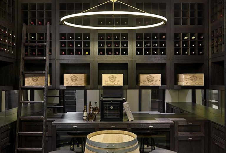 Chelsea townhouse wine cellar 