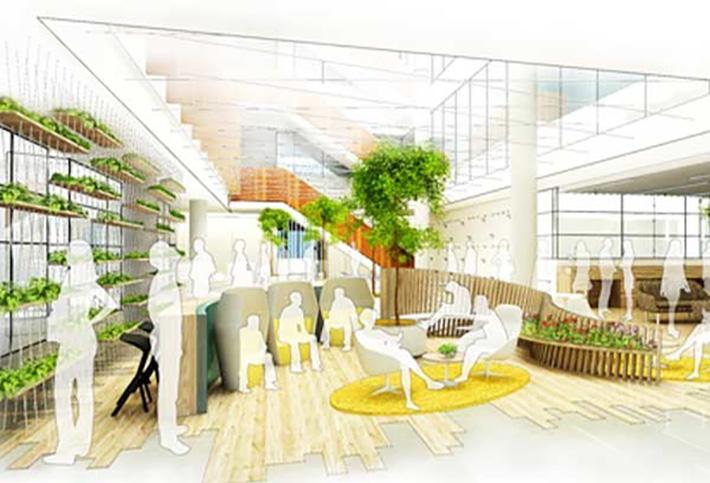 CGI of Yoox Net-A-Porter's new Tech Hub at White City