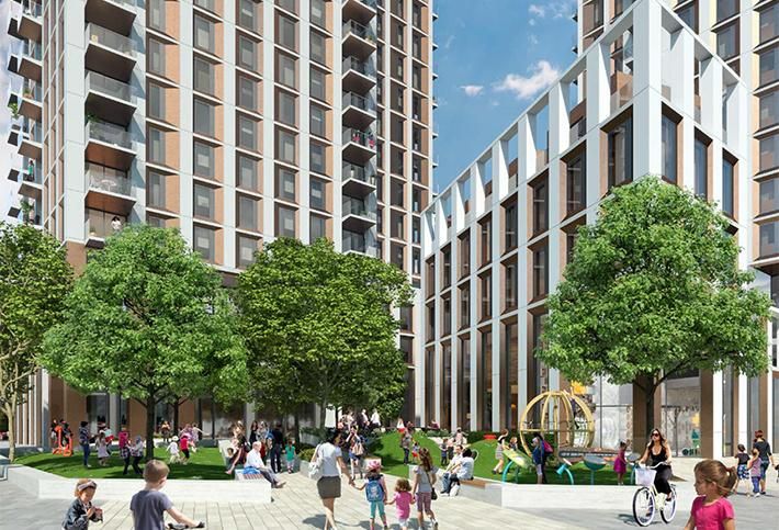 CGI of Meadow Residential's Docklands plan 