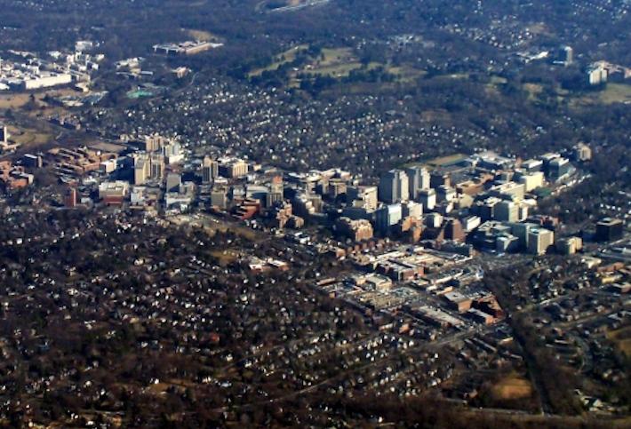 Bethesda aerial shot
