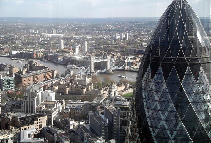 View from the Duck and Waffle 