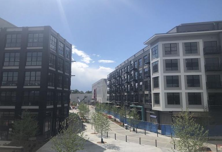 MRP Realty's Bryant Street development, with the Alamo Drafthouse building in the background. 