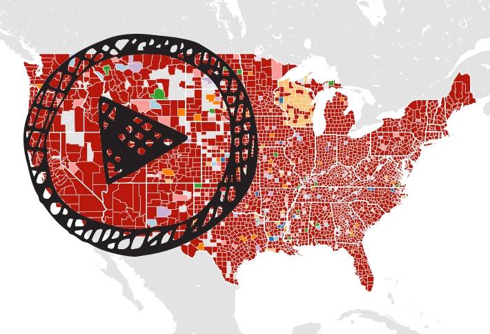 Mapped: Google Searches America, Finds Trump
