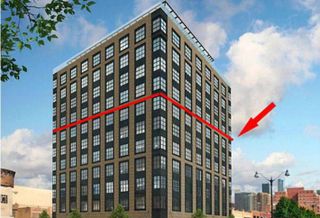 A rendering of the proposed Nobu Hotel in Fulton Market, Chicago.