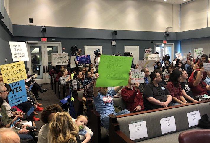 Amazon HQ2 hearing signs