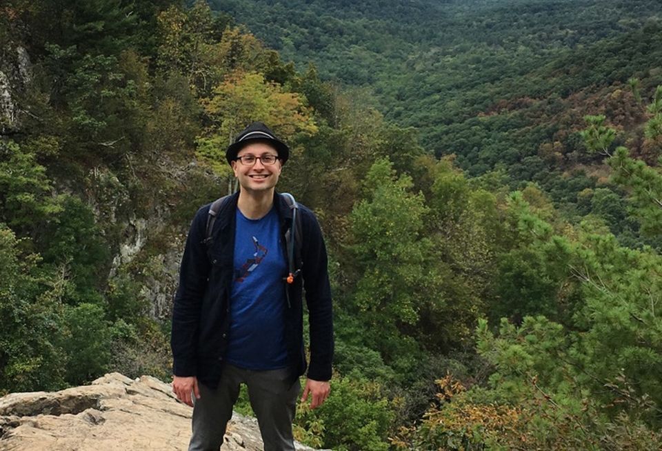 Center for American Progress researcher Phillip Wolgin on hike.