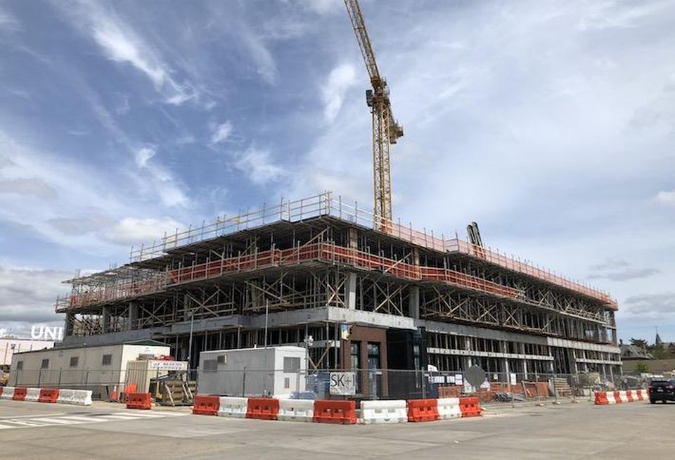 LCOR's under-construction project at 530 Morse St. NE, photographed April 25.