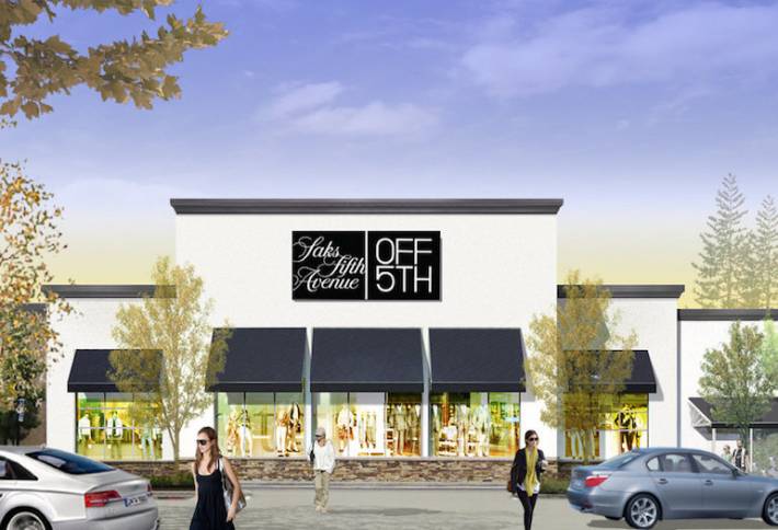 A rendering of a Saks OFF 5TH store