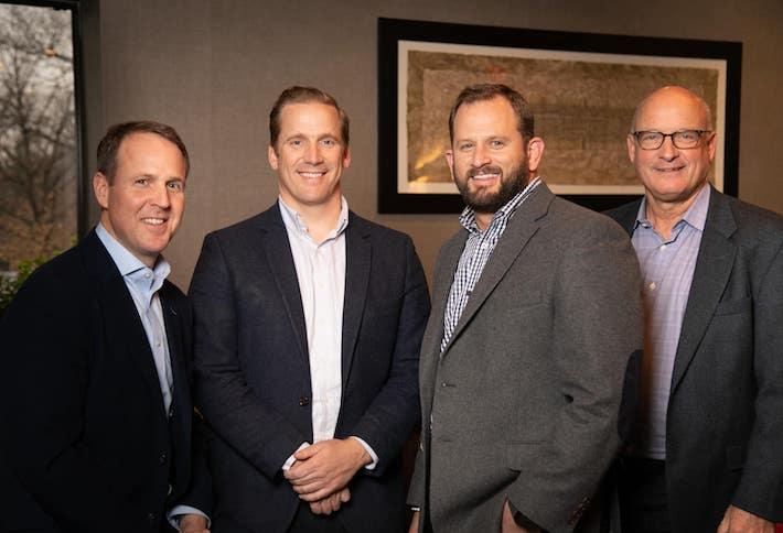 Foulger-Pratt's Cameron Pratt, Bryan Foulger, Brigg Bunker and Peter Ognibene