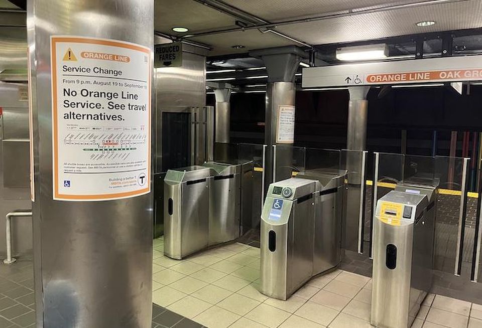 The MBTA announced that orange line service will be suspended for a month starting August 19.