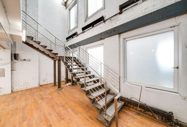 Staircase to additional floors in 69 Mercer 
