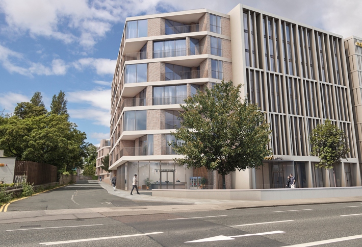 Artist's rendering of Dalata's Maldron, Merrion Road - formerly the Tara Towers hotel