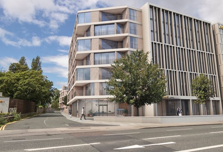 Artist's rendering of Dalata's Maldron, Merrion Road - formerly the Tara Towers hotel