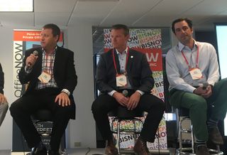 Crescent Real Estate's Steve Eaton, FORMATIV's Sean Campbell, and Flightline Ventures' Mark Shaker
