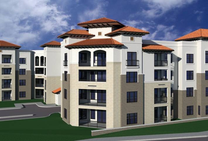 A centerpiece of The Rim, this 427-unit mid-rise apartment complex has Spanish Modern architecture in a four-story wrap design. California-based Frankel Family Trust and Dallas-based Legacy Alliance are developing 1.5M SF project set to deliver this spring. Legacy Alliance is focusing on service-oriented amenities for the project. Cadence McShane is the general contractor for this project at 16333 Vance Jackson Road in San Antonio.