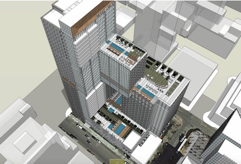 The contemporary design of 7th & Market offers multiple decks for viewing into Petco Park and the surrounding landscape, including The Bay, Coronado and Point Loma.