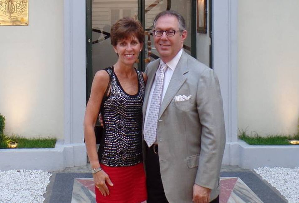 EagleBank's Larry Bensignor with his wife Fern in 2015
