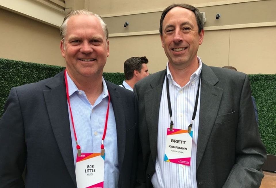 Kilroy Realty's Bob Little and VCA Structural's Brett Kaufmann